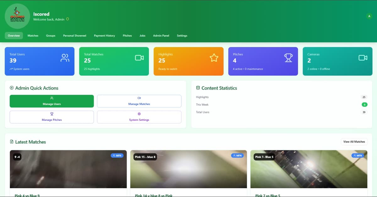 Iscored - AI-Powered Football Match Center